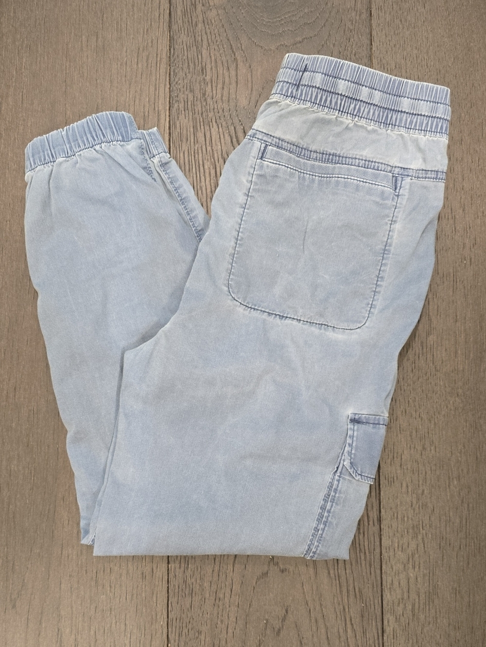 Abercrombie Kids Washed Blue Twill Jogger Boys